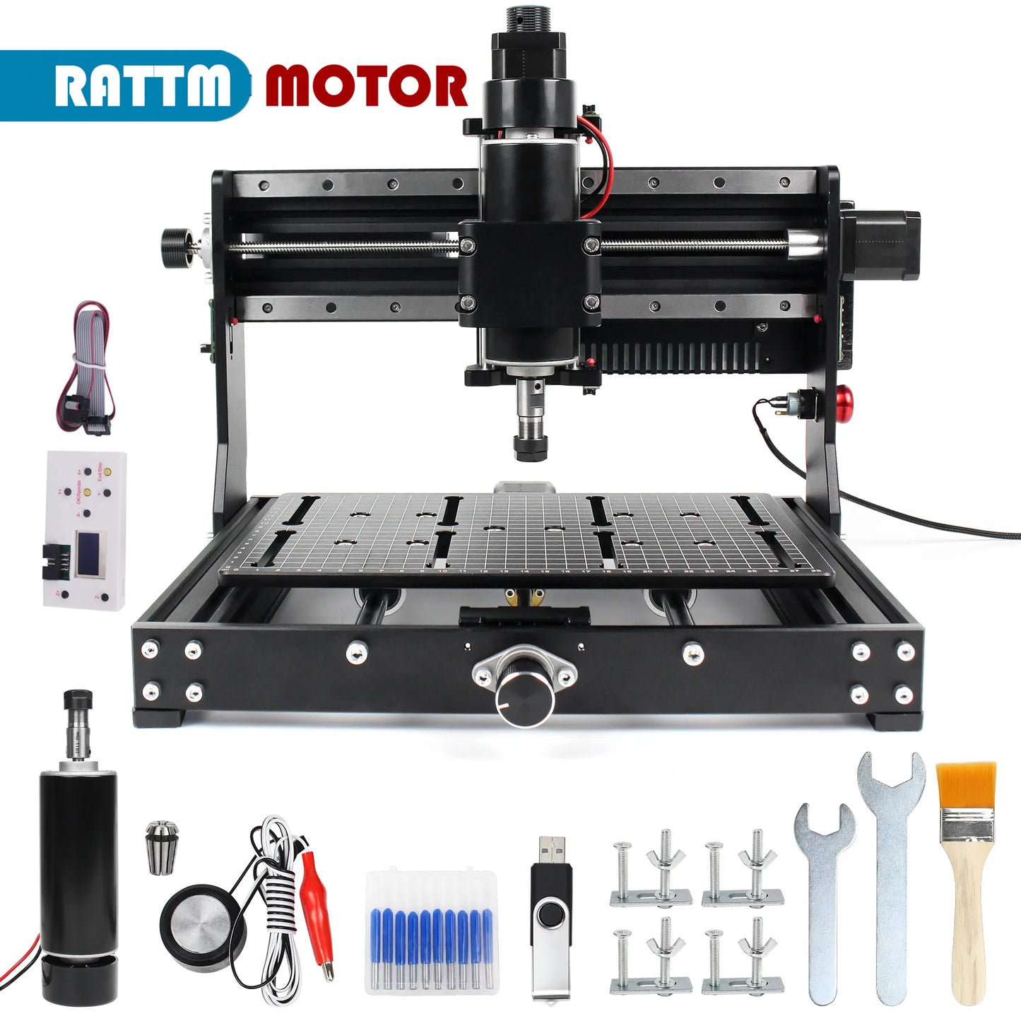 【EU US BR】DIY 3 Axis GRBL 3020 Plus CNC 3W 5W 10W 15W 20W Laser Engraver Engraving Machine PCB Milling Machine 2 in 1