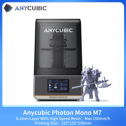 ANYCUBIC DLP SLA LCD 3D Printer High Speed 3D Resin Printer Photon Mono 4, M5s Pro, M7 Pro, M7, D2&Wash Cure Machine