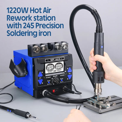 WEP 2-in-1 992D-III 1220W Hot Air Rework Station Microcomputer Digital Display C245 Soldering Iron Station Welding Repair Tool