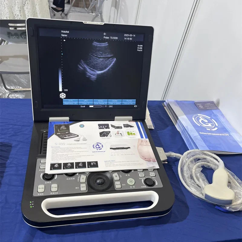 G-800 Veterinary Ultrasound Scanner Animal Pet Clinic Portable Veterinary Ultrasound Machine 128 Elements