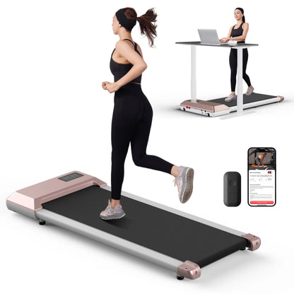 Smart Under Desk Treadmill for Home Office,Treadmill with APP&Remote Control, LCD Screen, Quiet Walking Jogging Exercise Machine