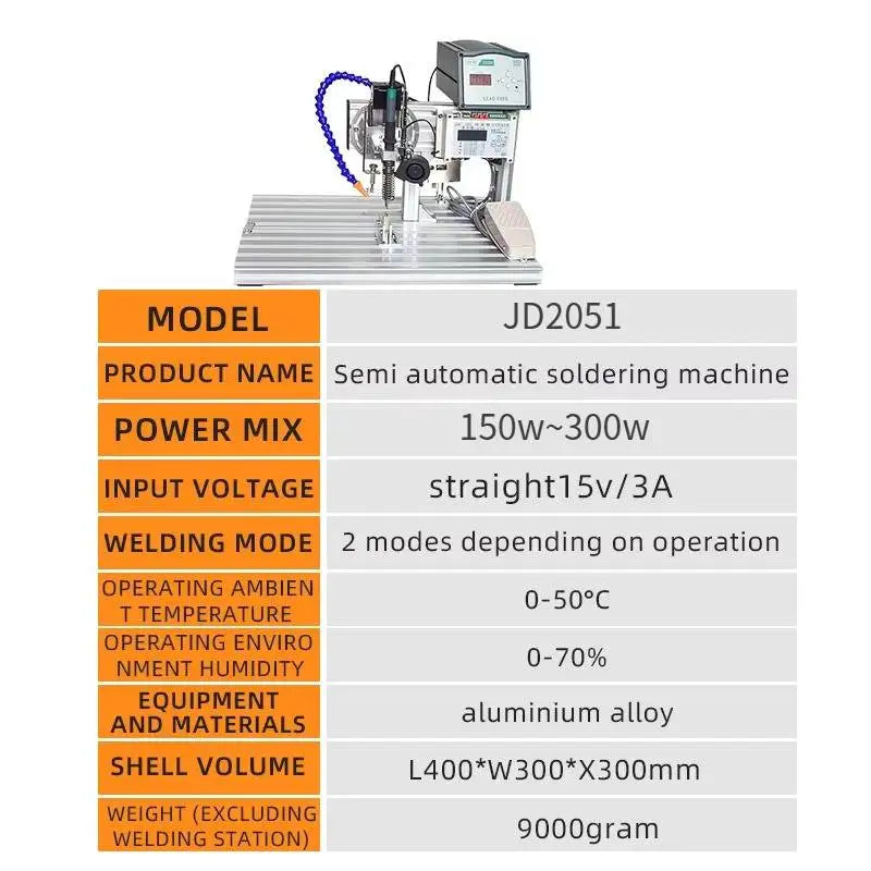 CE Semi-automatic Soldering Machine USB Connector Equipment Electrical Cables USB Wire Making Tin PCB/LED/Robot Welding Machine