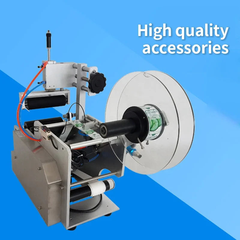 LY Semi-Auto LT-80 Circular Labeling Machine High Precision Round Bottle Label Sticker Equipment 40-100mm Container Diameter