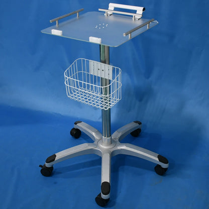 Trolley Therapeutic Equipment Medical Trolley Fetal Monitor Ekg Machine Cart with Big Platfrom  Hanger Ecg Trolley