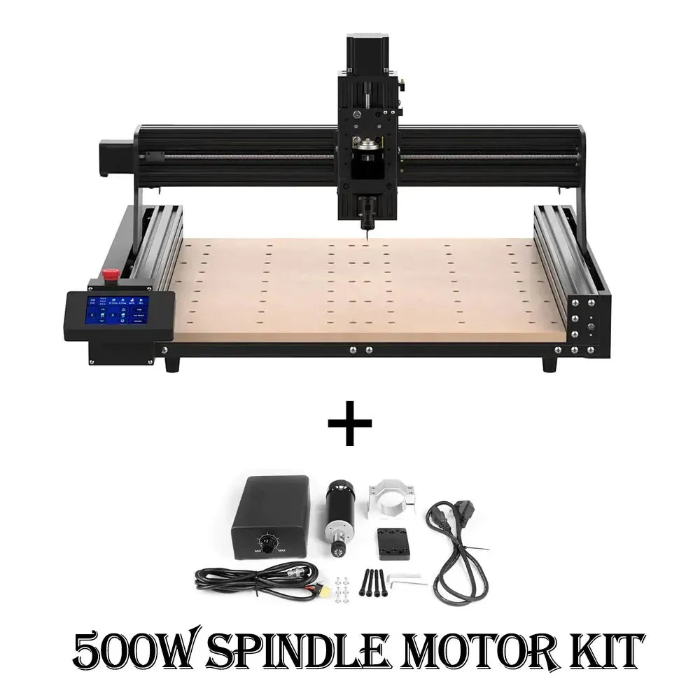 Twotrees TTC450 CNC Router Milling Cutting Machine GRBLLaser Engraver For Acrylic PCB PVC Metal Aluminum 500W Spindle Motor