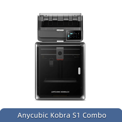 Anycubic Kobra S1 Combo AE Version Multi-Color 3D Printer Max Speed 600mm/s Core XY Stable Structure High Precision  3D Printer