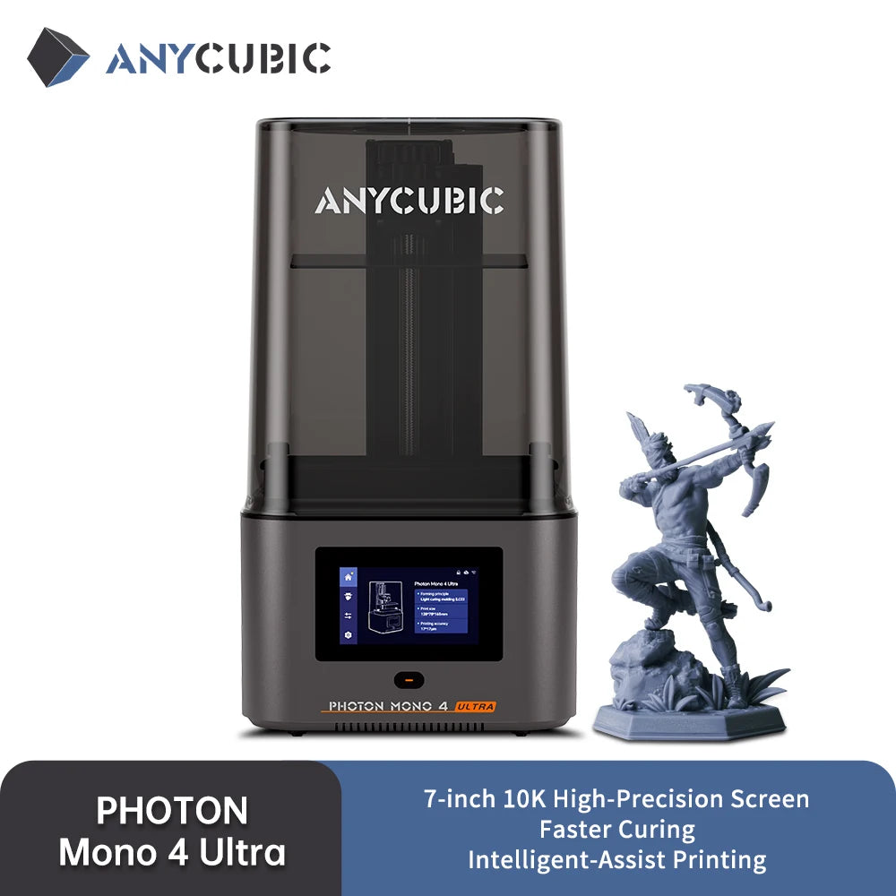 ANYCUBIC DLP SLA LCD 3D Printer High Speed 3D Resin Printer Photon Mono 4, M5s Pro, M7 Pro, M7, D2&Wash Cure Machine