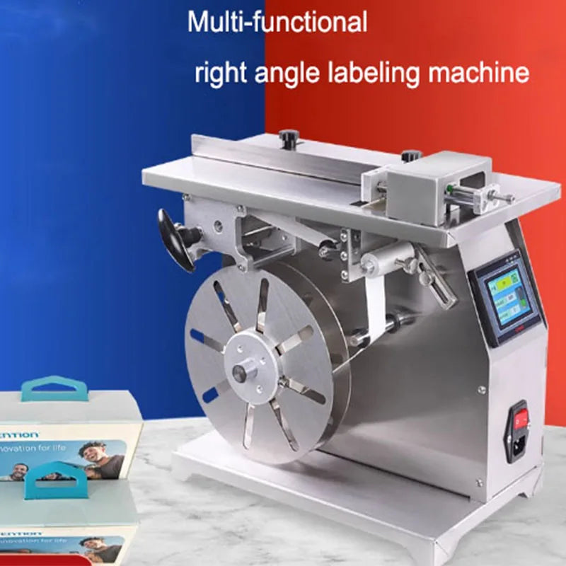 Right Angle Labeling Machine Packaging Box Small semi-Automatic Sealing Square Box 90 ° Angle Labeling Equipment, Right Angle Ci