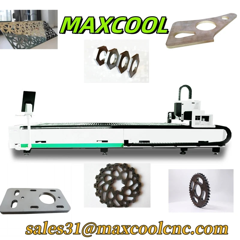 Maxcool New Designed Fiber Laser Metal Sheet Cutting Machine Advertising Letter Engraving SS CS Laser Cutter 3kw 6kw 12kw