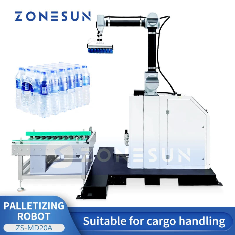 Zonesun ZS-MD20A Automated Robotic Palletizer  Articulated Robot Arm Case Palletizer Manufacturer
