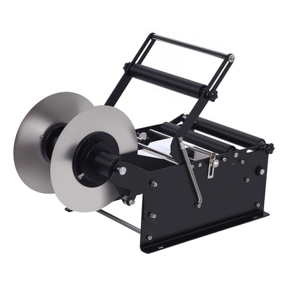 Manual Labeling Machine Hand Crank Simple Labeling Tool Label Applicator with Handle Round Bottle Sticker for Cans and Bottles