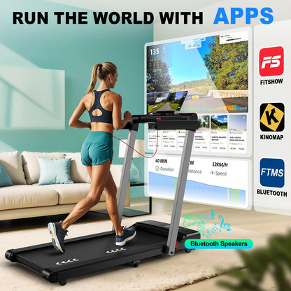 FYSIQ Treadmill for Home Use, 2.25Hp Motor, Speed 1-12Km/H, 7-Layer Running Surface, No Assembly Required