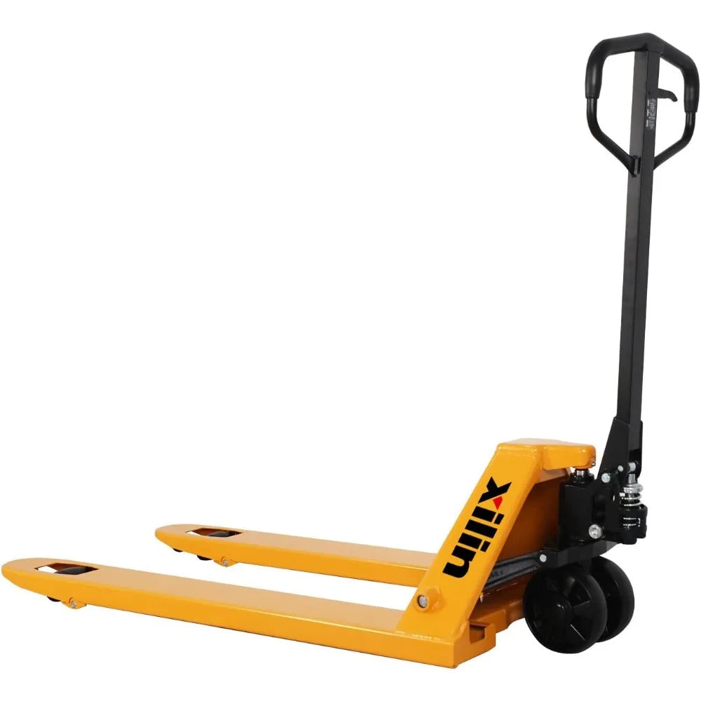 Manual Pallet Jack Truck, Hand Pallet Jack 5500Lbs Capacity 48" L x27 W Forks Standard Duty Pallet Jacks