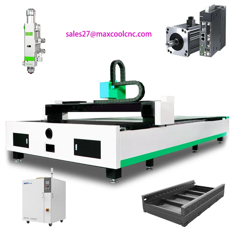 MAXCOOL 2000W 3000W 6000W Laser Cutting Machine 1500W Fiber Laser Cutter Metal Cutting Machine for Steel Aluminum Iron