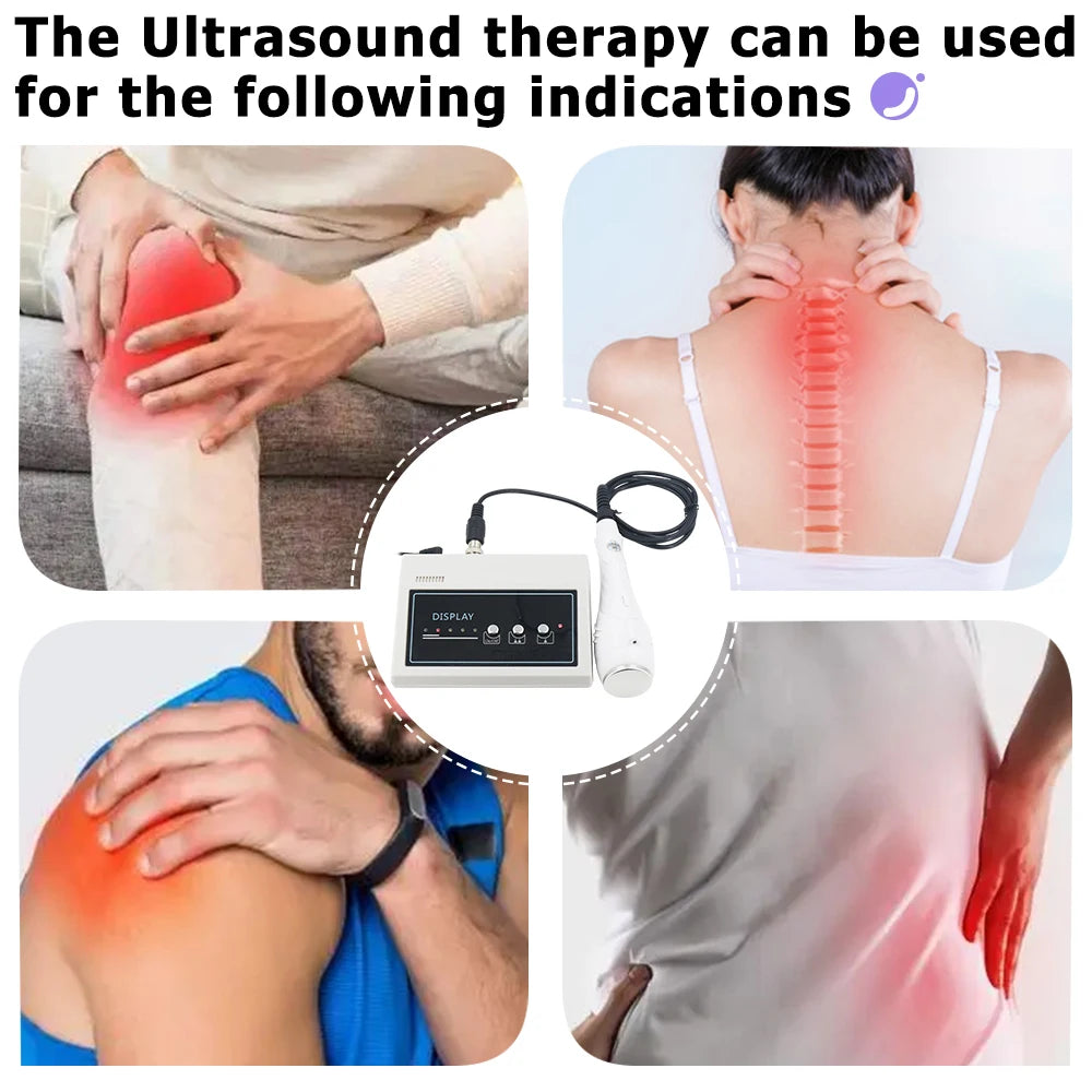 1Mhz Ultrasonic Therapy Machine Portable Beauty Massage Physiotherapy Muscle Pain Relief Massager Newest Ultrasound Instrument