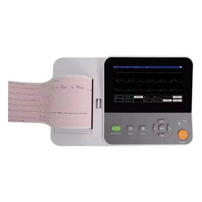 Portable E6 VET Veterinary Digital 6 Channel 12 lead ECG Monitor EKG Machine, Touch Electrocardiograph, USB PC Software