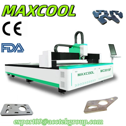 Maxcool New Designed Fiber Laser Metal Sheet Cutting Machine Advertising Letter Engraving SS CS Laser Cutter 3kw 6kw 12kw