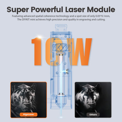 AlgoLaser DIY KIT MINI 10W Laser Engraver Cutting Machine 300*315mm Engraving Area with APP Offline Control Engraver Cutter