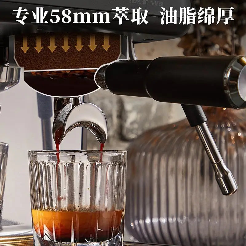 Home coffee machine high pressure extraction integrated Italian espresso commercial American freshly ground multifunctional