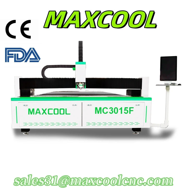 Maxcool New Designed Fiber Laser Metal Sheet Cutting Machine Advertising Letter Engraving SS CS Laser Cutter 3kw 6kw 12kw