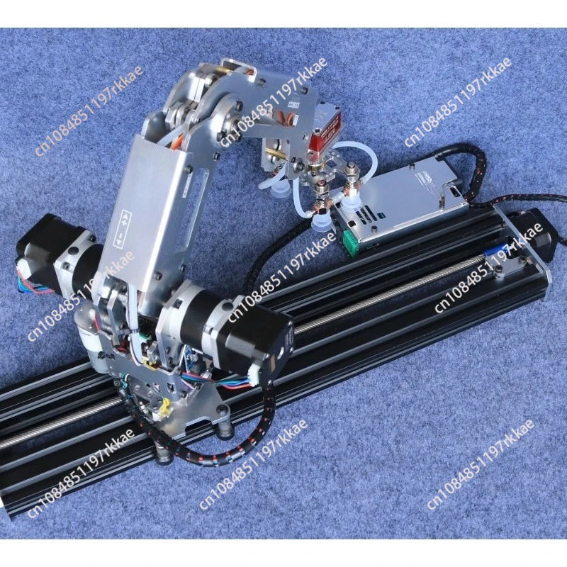 Multi Axis Robotic Arm Industrial Stepping Metal Manipulator for  2560 Robot DIY Kit with Suction Cup/Stepper Motor Claw