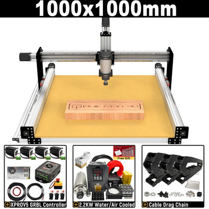 BulkMan3D ULTIMATE Bee CNC Engraver xPRO V5 GRBL 4-Axis Ball Screw HGR Rails Precise Router Machine for Wood Metal Acrylic Cut
