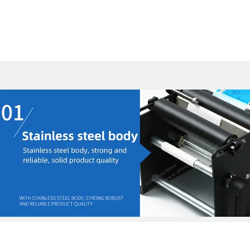 Manual Label Dispenser Handheld Label Applicator Round Glass Bottle Labeling Machine for Home Craft Beer Bottles for Home Craft