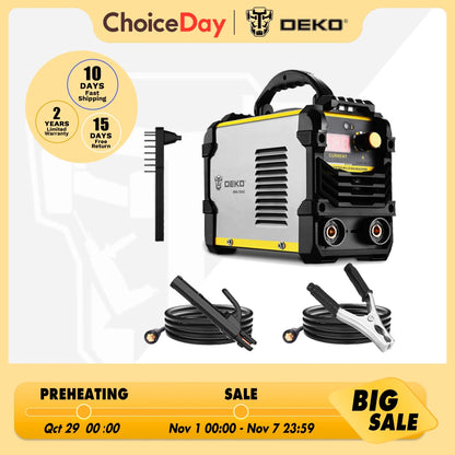 DEKO MMA Series  160/200 Amp Welding Working Lightweight Efficient DC Inverter ARC Welder 220V IGBT MMA Welding Machine