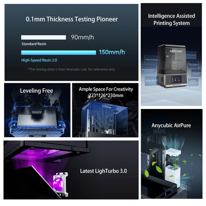 ANYCUBIC Photon Mono M7 AE Version Mono MSLA 3D Printer High Speed Resin Photocuring 14K 10'' LCD Printing Size 223*230*126mm