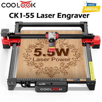 COOLOOK  CK1-55 Laser Engraving Machine Metal Laser tag DIY Tools Laser Cutting Machine Marking Machine for Wood Acrylic Leather