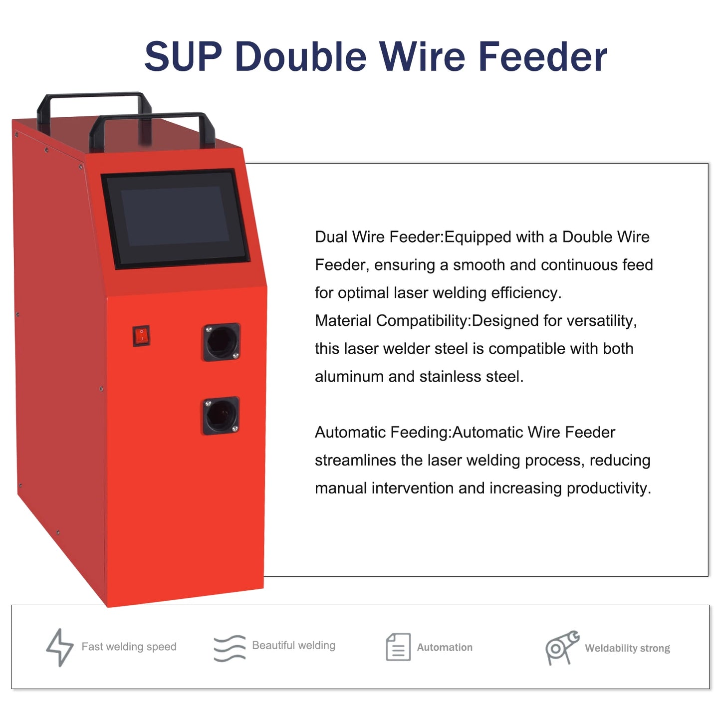 3000W 2000W 1500W Laser Welder 4 in 1 Laser Welding Cleaning Cutting Machine with Dual Wire Feeder Machine Handheld for Metal