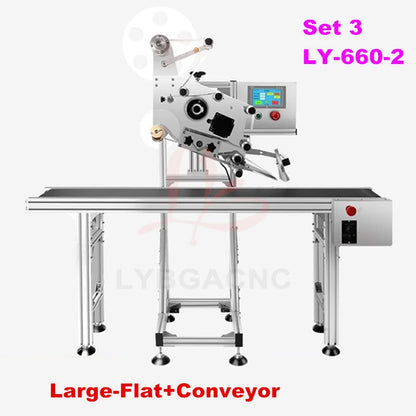 LY-660-2 Labeling Machine Intelligent Fully Automatic Assembly Line Flat Labeler Sticker for Food Bags Carton Boxes Packaging