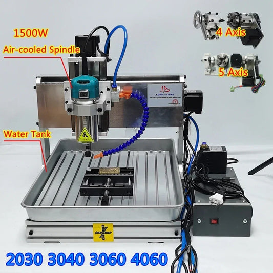 LYF 2030 3040 3060 4060 CNC Engraving Machine 1500W 3 Axis 4 Axis 5 Axis CNC Wood Router Engraving Drilling and Milling Machine