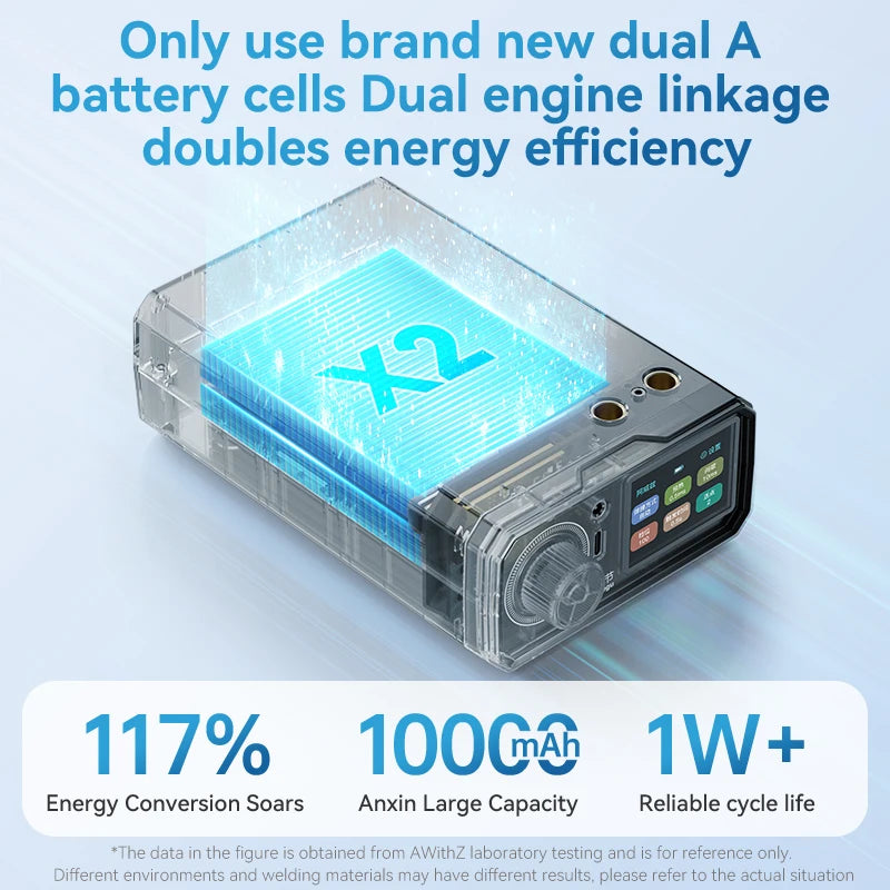 Awithz UK3 Portable Battery Spot Welder DIY Mini Welding Machine 18650 Lithium Battery Pack Welding Tool 10000mah Weldable 0.4mm