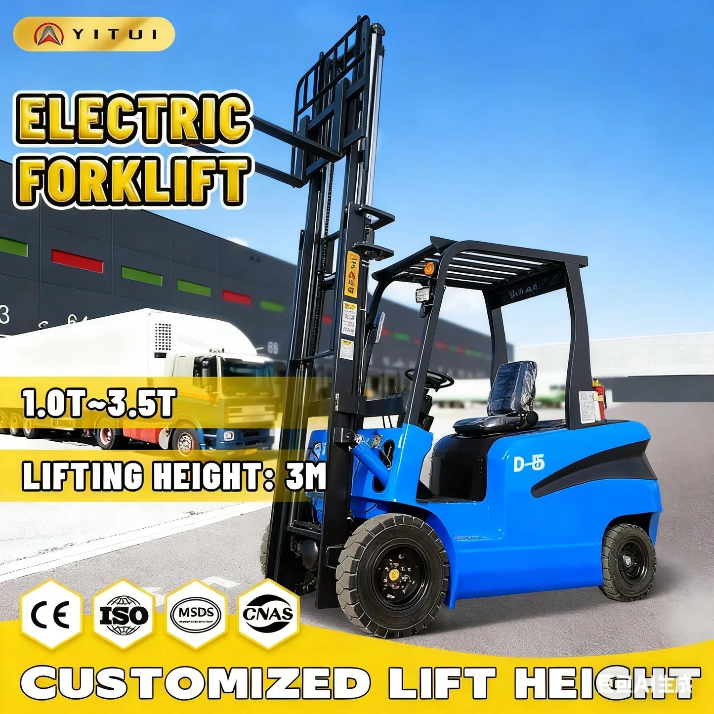 Hot-Selling Customized Mini Electric Forklifts 1Ton 2Ton 3Ton Household High-Load Mini Loading Electric Forklifts Delivered Quic