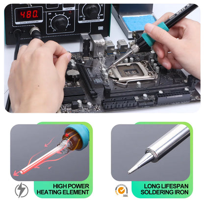 YIHUA 862D++ Soldering Iron Hot Air 2 in 1 Rework Station BGA SMD Phone Repair Welding Tool with Auto Manual Mode