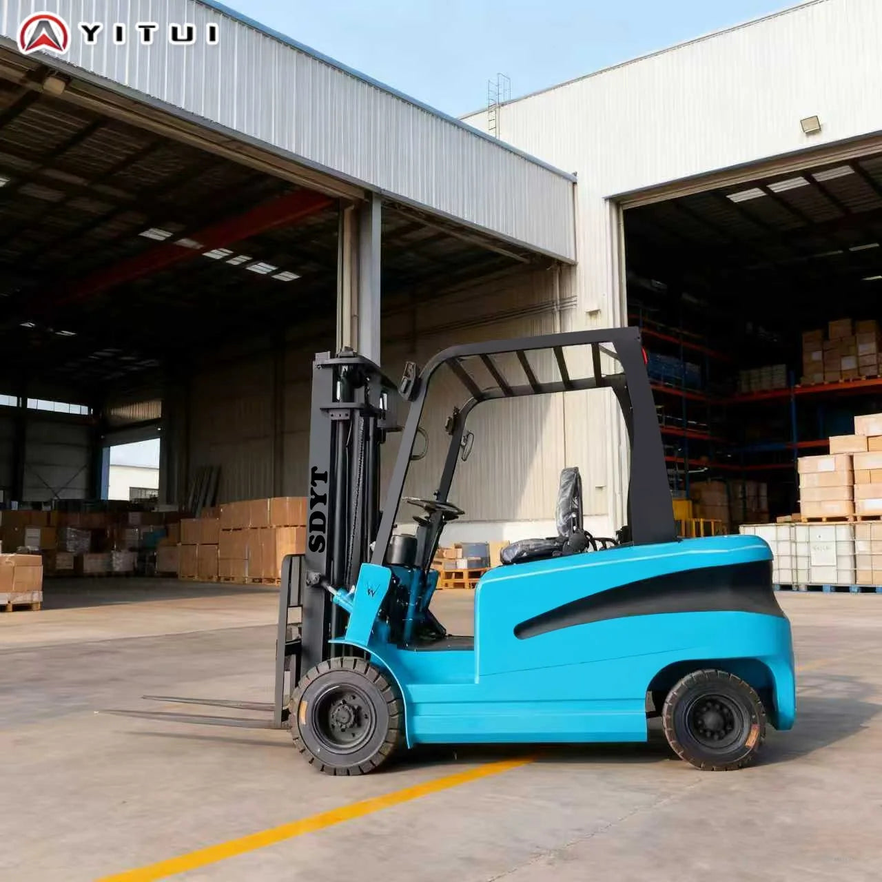 Electric Forklift Lifting Truck 3 Ton 5 Tons Ce Epa Electric Warehouse 3.5 Ton Mini Forklift Warehouse Forklift Customized