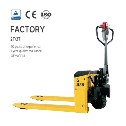 Electric Pallet Lift Jacks  All Terrain 3 Ton Self Lifting Rubber Wheel Pallet Jack