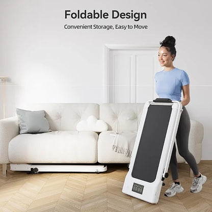 Hot Walking Pad Treadmill with 9% Incline Under-Desk for Home/Office 37.4inch Belt LCD Display Portable Foldable Safety Armrest