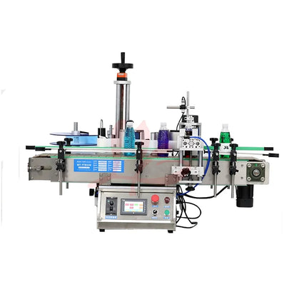 Automatic Self-adhesive Round Bottle Labeling Machine with conveyor belt Printing Labels On  Bottles  Adjustable Speed 360W