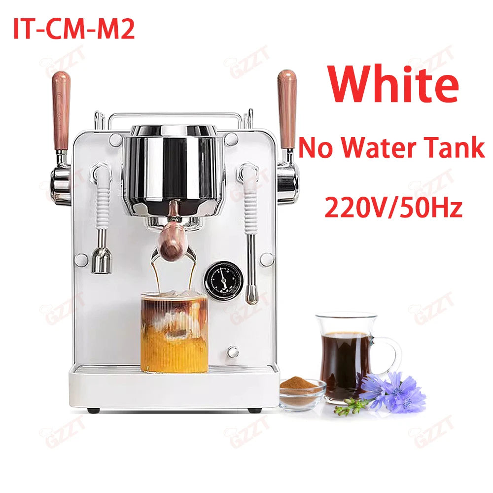 GZZT M1M2 Commercial Coffee Machine 15Bar Semi-automatic Espresso Maker Cappuccino Espresso Home Office Italian Coffee Machine