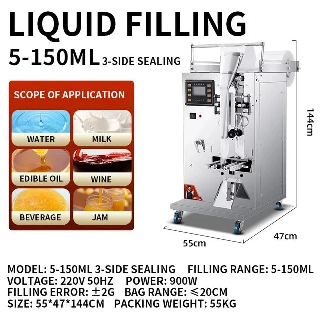 Small Liquid Packaging Machine, Quantitative Seasoning, Milk Bag Packaging Machine