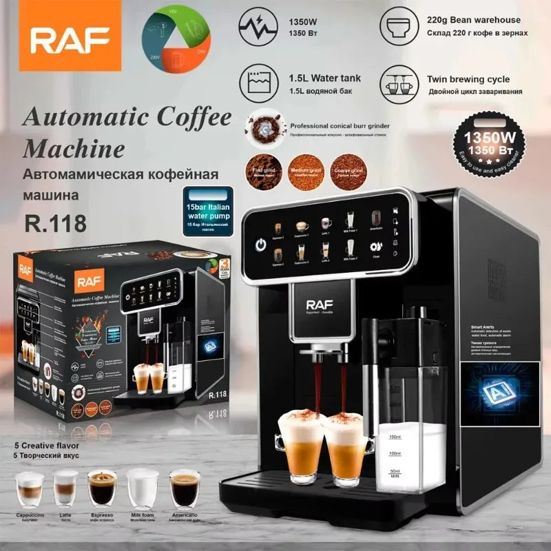 High End Atmosphere  Coffee Machine Household Commercial Intelligent Fully Automatic Touch Screen Espresso Coffee Maker Machine