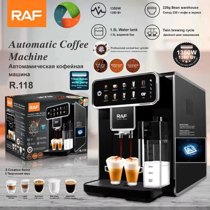 High End Atmosphere  Coffee Machine Household Commercial Intelligent Fully Automatic Touch Screen Espresso Coffee Maker Machine