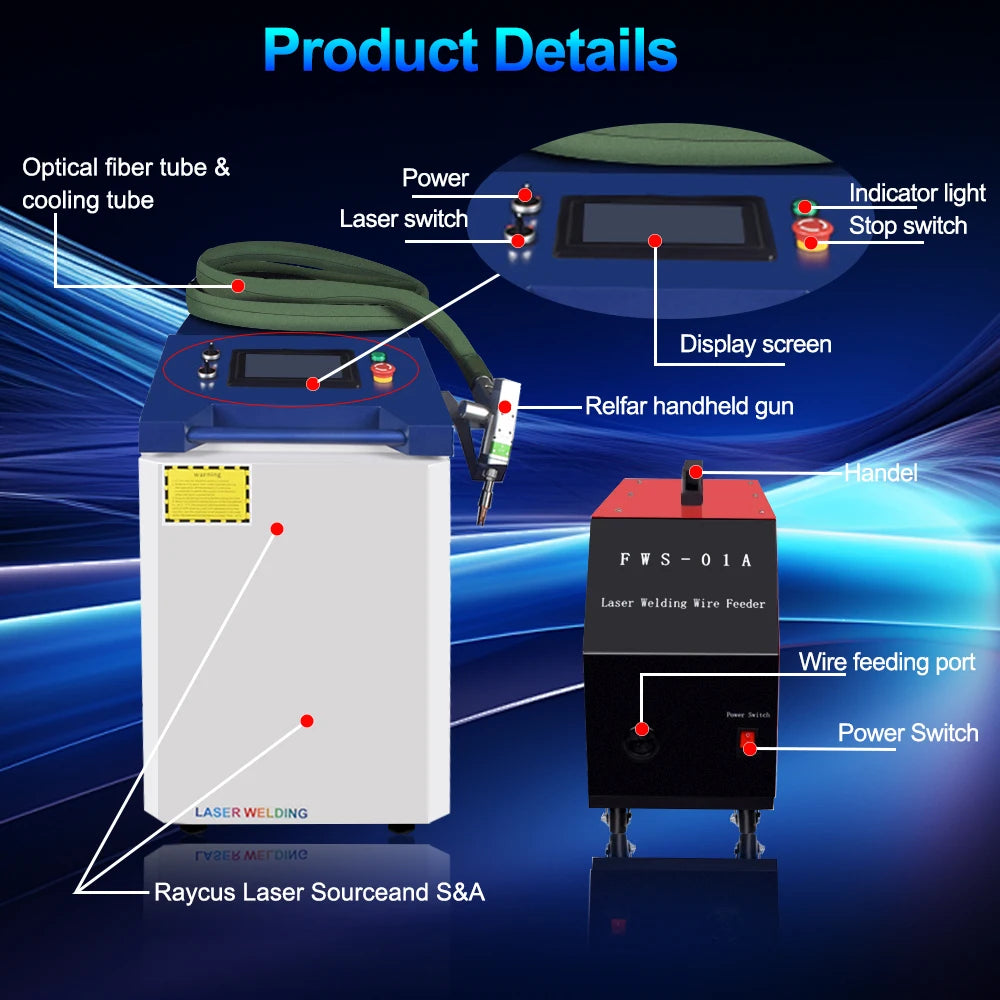 Double Pendulum 3000W Raycus 4 in 1 Laser Cleaning Welding Cutting for Metal Handheld Fiber Laser Welding Machine Laser Welder