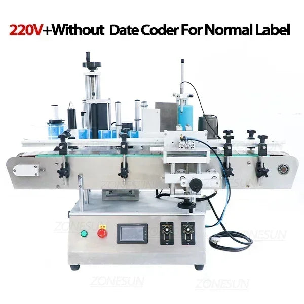 ZONESUN ZS-TB500A Automatic Label Applicator Jar PET Round Bottle Labeling Machine with Date Coder