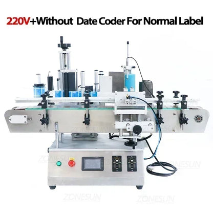 ZONESUN ZS-TB500A Automatic Label Applicator Jar PET Round Bottle Labeling Machine with Date Coder
