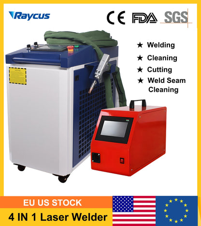 1500W Fiber Laser Welding Machine Raycus 4 in 1 Laser Welding Cleaning Cutting Machine Handheld Laser Welder For Metal US Stock