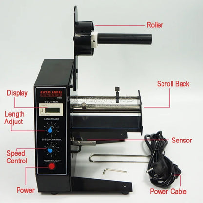 Automatic Label Dispenser LY 1150D Device Sticker Device 220V 110V Label Stripping Labeling Dispensing Machine