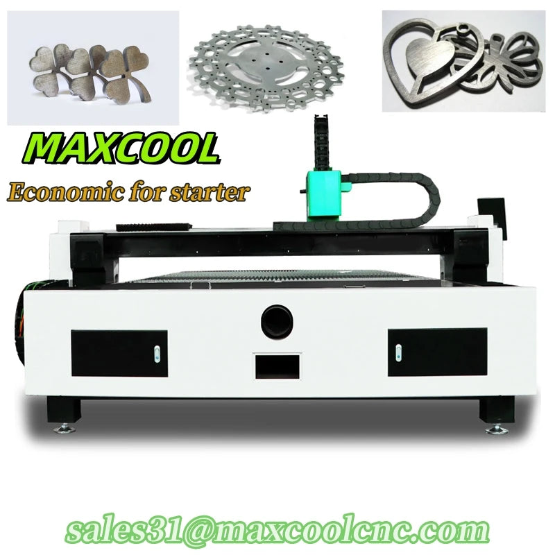 Maxcool New Designed Fiber Laser Metal Sheet Cutting Machine Advertising Letter Engraving SS CS Laser Cutter 3kw 6kw 12kw